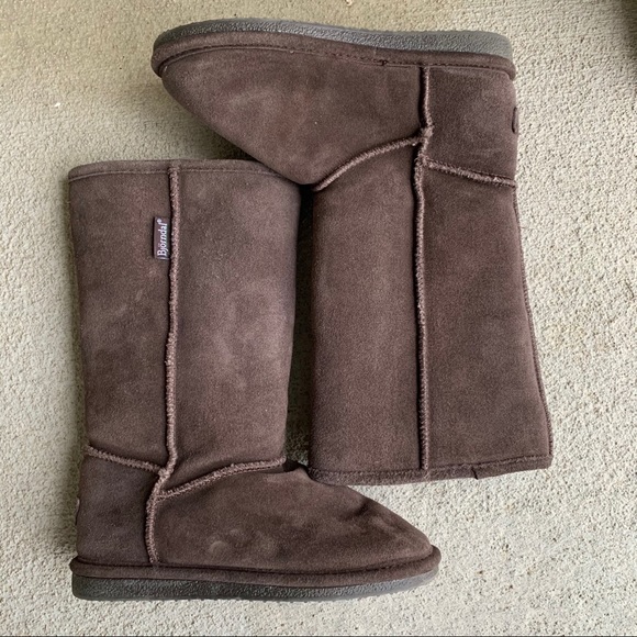 BJÖRNDAL Zoe Winter Boots in Taupe - Size 6
